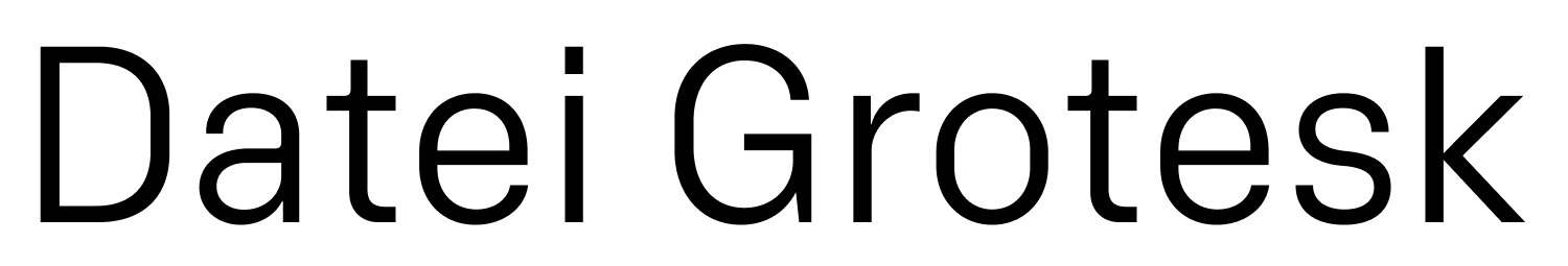 Datei Grotesk by Kontour