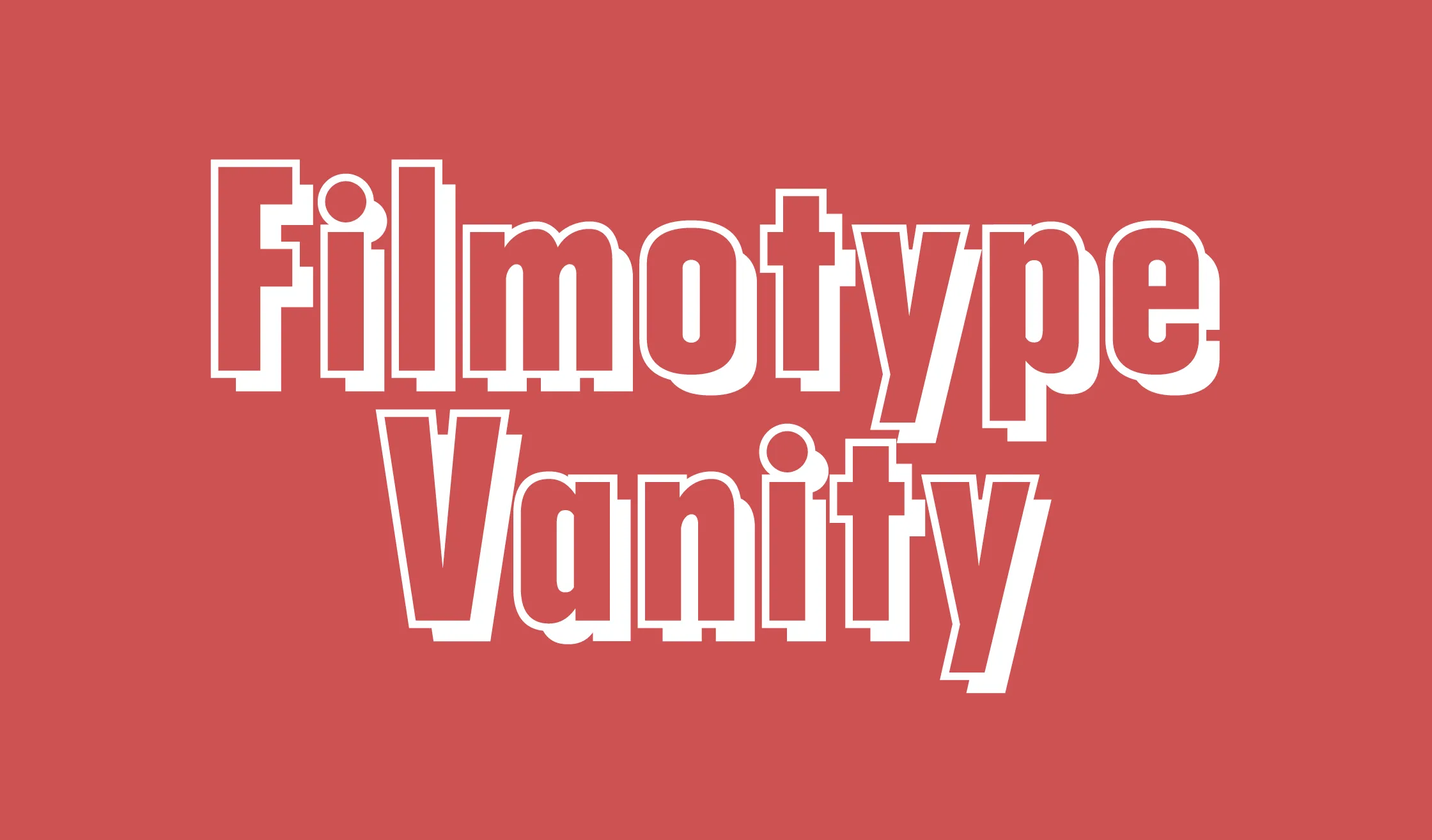 Filmotype Vanity sample