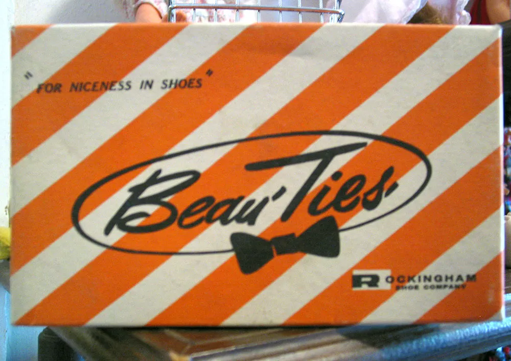 Shoe box labled Beau-Ties--'For Niceness in Shoes'