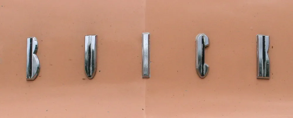 Buick nameplate.