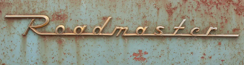 Buick Roadmaster nameplate.