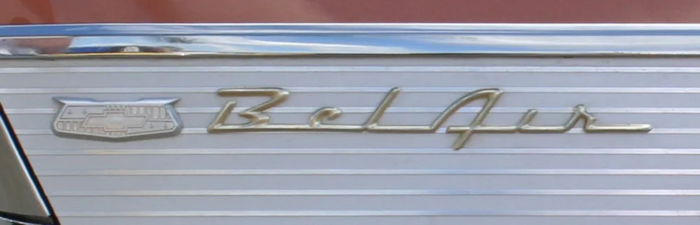 Chevrolet BelAir nameplate.