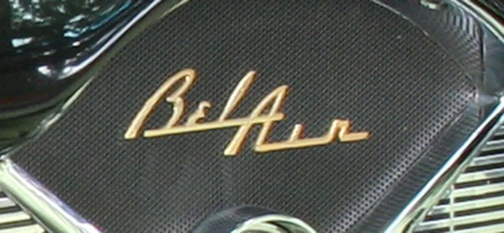 Chevrolet BelAir nameplate.