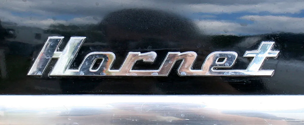 Hudson Hornet nameplate.