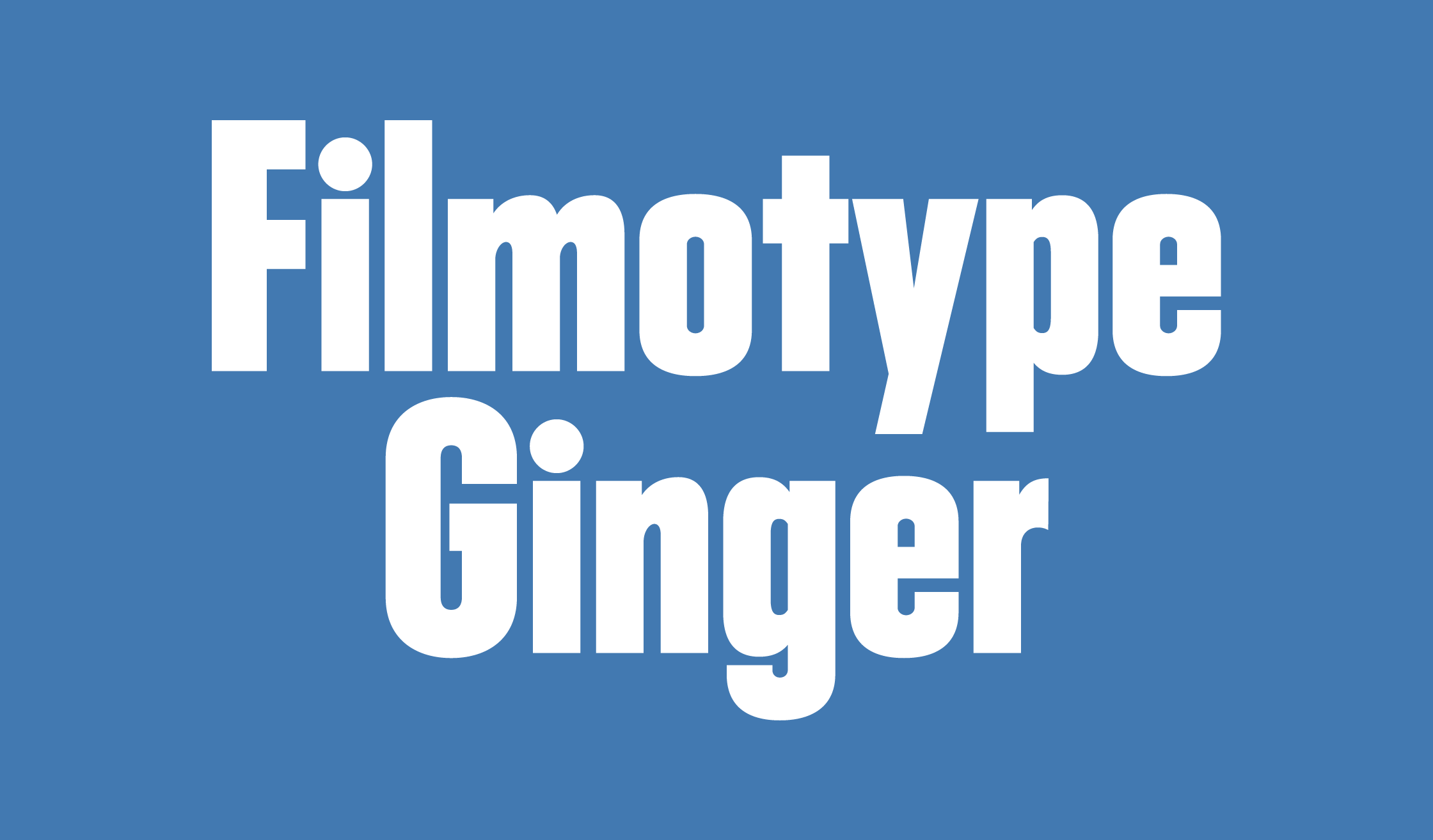 Filmotype Ginger Banner Name 2240